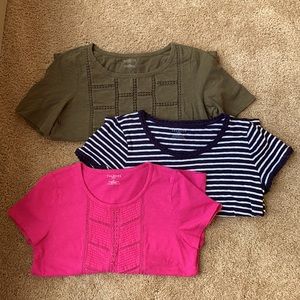 Three Talbots Petite Tops